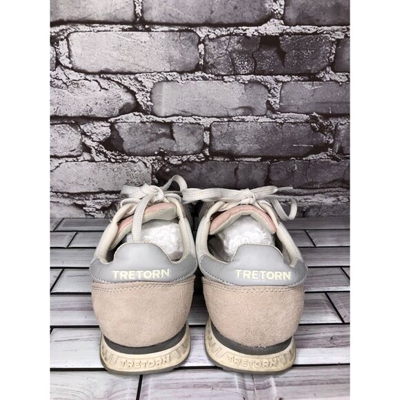 Tretorn Rawlins Pink White Colorblock Lace Up Low Sneakers Women Sz 8M US/39EU - Picture 4 of 16